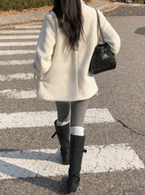 #Snow Boucle Double Half Coat