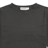 BACK POINT LONG SLEEVE BODYSUIT (CHARCOAL)