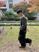 ウィスパーツータックカーブドデニムパンツ