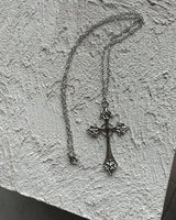 Vintage Gothic Cross Pendant Necklace