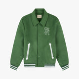 Stranger Regular Fit Str Varsity Jacket (Green)