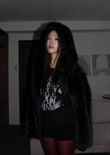 HOLIDAY HOOD FUR JACKET