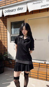 ダブルカラTシャツ