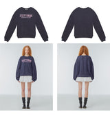 Oversized needlework wool-blend sweater