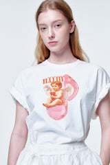 ルーズフィットTシャツ ミュージックノート