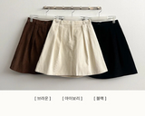 Bubble corduroy pintuck midi mini skirt