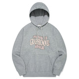 LOWKEY BOOK CLUB LETTERING RAGLAN HOODIE [MELANGE GRAY]