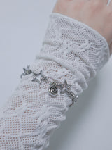 All stainless steel orbit star bracelet