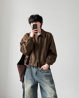 Slove Cotton Crop Jacket