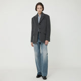 LOOSE FIT VINTAGE WASHING DENIM BLUE