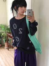 26FW★ [BAONHAUS] ヘイディン パッチ オーバー ロングスリーブ Tシャツ