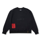 Wind Breaker Oversized Crewneck Black