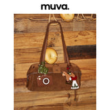 muva. 牛革 ベルベット ガーデン型 2WAY トートバッグ