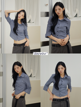 Mild Cotton Checkered Collar Shirt
