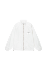 HORIZON RING NYLON JACKET [WHITE / BLACK]