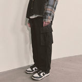 strap elastic pants_black