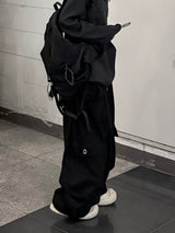 drop eyelet cargo sweatpants