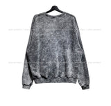 Snow denim patch sweatshirt