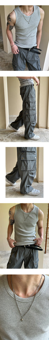 [S/S] Nylon parachute cargo pants(2color)