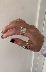 Silver snail @ ring