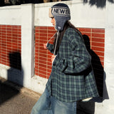 Oversized Fleece-Lined Check Shirt Jacket