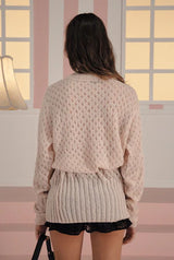 Milky wrap cardigan - pink    