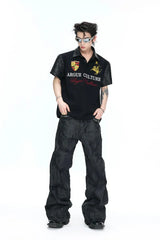Leather Patch Studded Polo