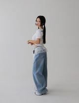 frill see-through cancan wrap strap belt