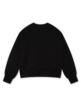 Women's Regular Fit Bear Friends Cropped Sweatshirt Black (FCF1TS202W)