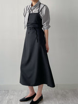 Halter Neck A-Line Long One-Piece