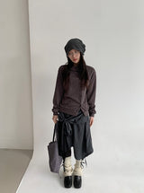 Silteto Button Collar Knit Cardigan