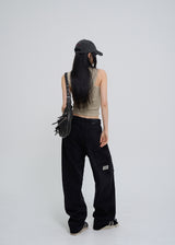 Julie Pig Ribbed Snap Hood Sleeveless