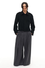 Relaxed Epaulet Wool Jacket
