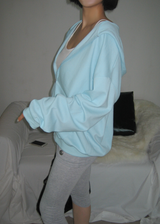  Unisex Basic Loose-Fit Zip-Up Hoodie for Transitional Seasons