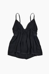 Pure shirring sleeveless blouse