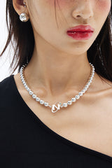 N LOGO BALL NECKLACE