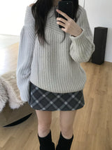 ハーシーチェックスカートパンツ(2 colors)
