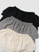 Crinkle Nylon Skirt Pants (3c)