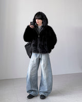 Balian Wolf Fur Jacket