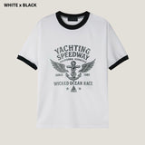(M's) ヤチェマッスルフィットリンガーTシャツ 26SS-013