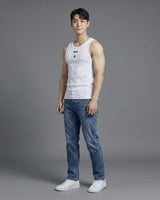 Ivory Back Slit Sleeveless T-Shirt