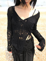  CROCHET RIBBON KNIT