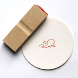 [Wood stamp] 3 kinds of cats a day
