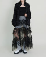 Hayley Cancanシースルーレースロングスカート