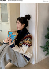 #HGノルディックロングスリーブニット (2color)