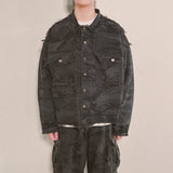 grunge camouflage jacket_charcoal