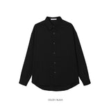 LMN Mar Essential Linen Semi-Over Shirt (12 colors)