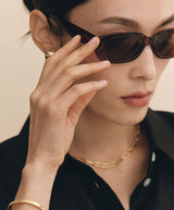 26SS★ [Premium Plating] H Edition AB Round Tag Chain Necklace