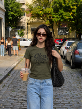 ホットフィックス ロゴ Tシャツ [KHAKI]