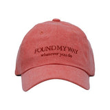 Signature Lettering Logo ball cap - Coral